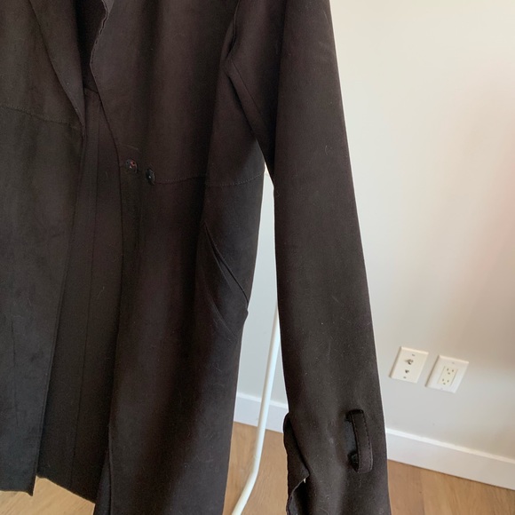 Suede effect trench coat - Picture 4 of 4